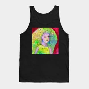 Green Hair Don't Care Tank Top